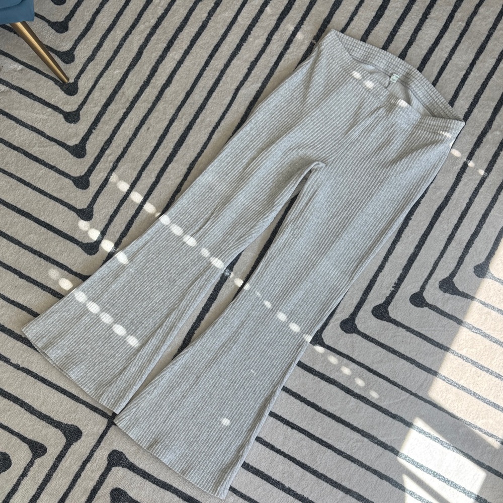 Aerie Light Gray Velour Pants
